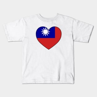 Heart - Taiwan Kids T-Shirt